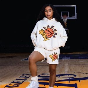 Madhappy Lakers Heritage Hoodie and Shorts